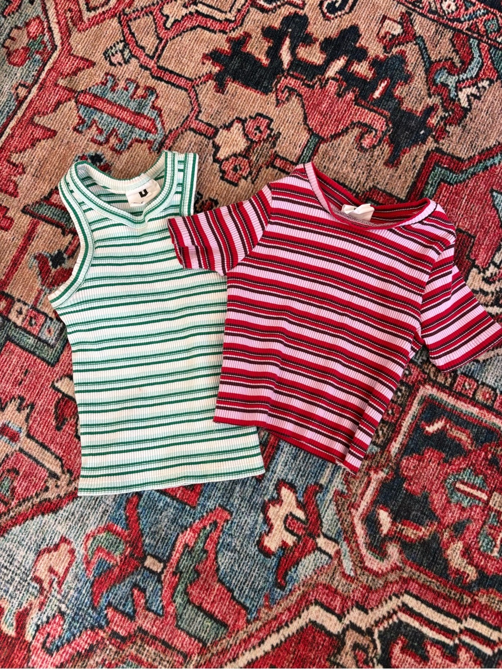 Cotton On Kids Tee & Tank Set - Red & Green